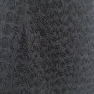 Black textures rose skirt